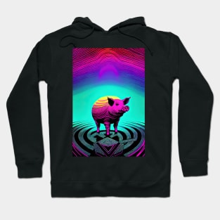 Psychedelic Pop art - PIG Hoodie